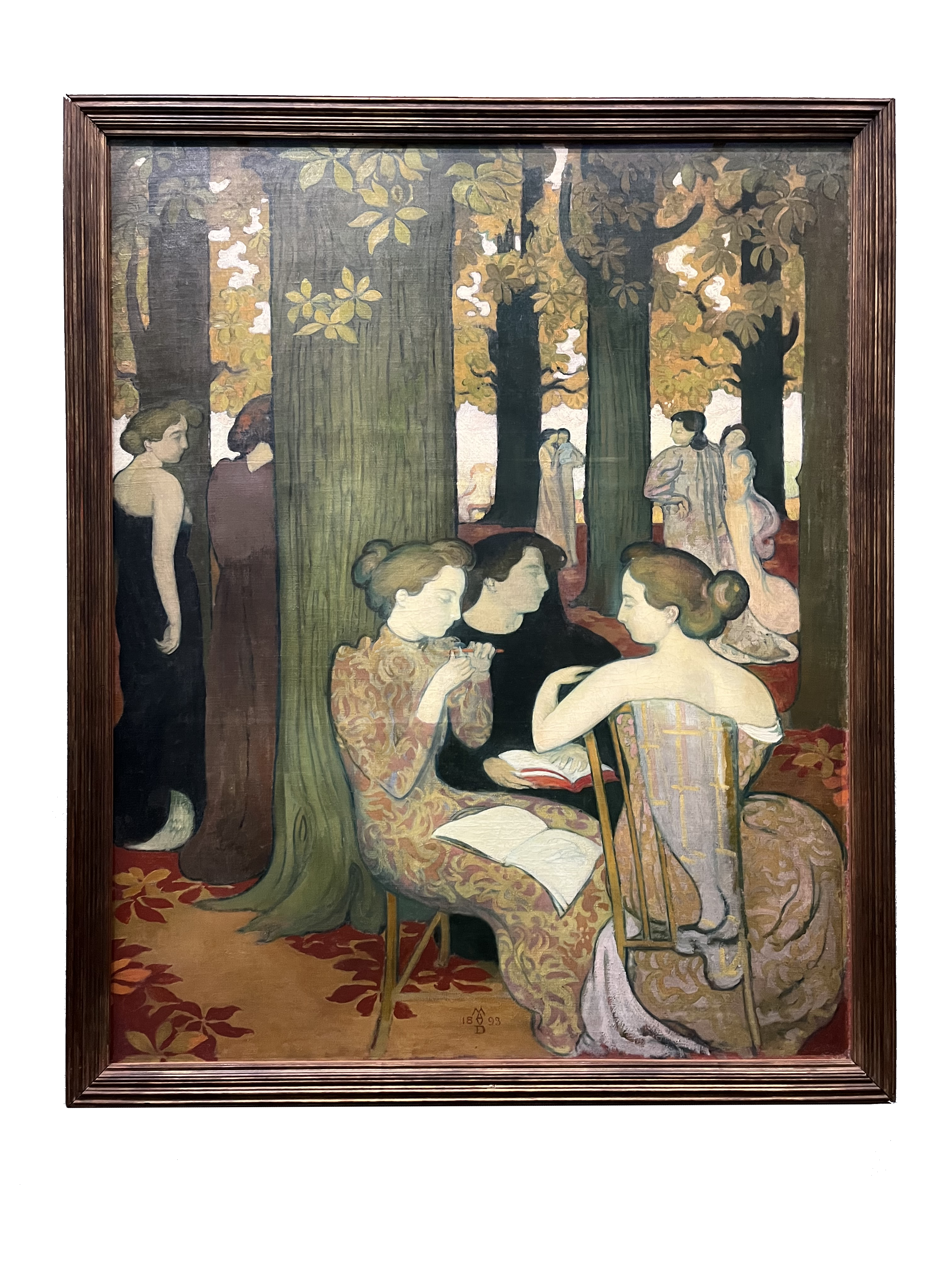 Painting of People among the trees